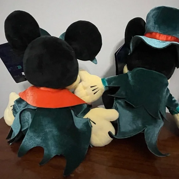 Disney Halloween Mickey and Minnie Plush Pair - Picture 3 of 5